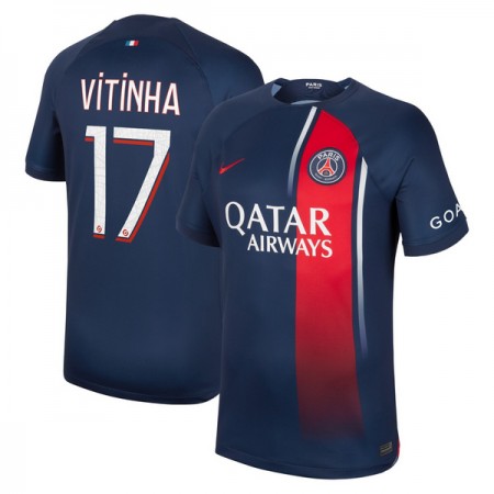 Koszulka Paris Saint-Germain 2023-24 Vitinha 17 Domowe Koszulki Piłkarskie Krótki Rękaw